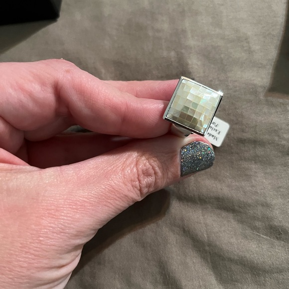 NWT Park Lane Mother of Pearl mosaic ring Sz 8 - Picture 2 of 4